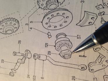 Mutter für Antriebswelle